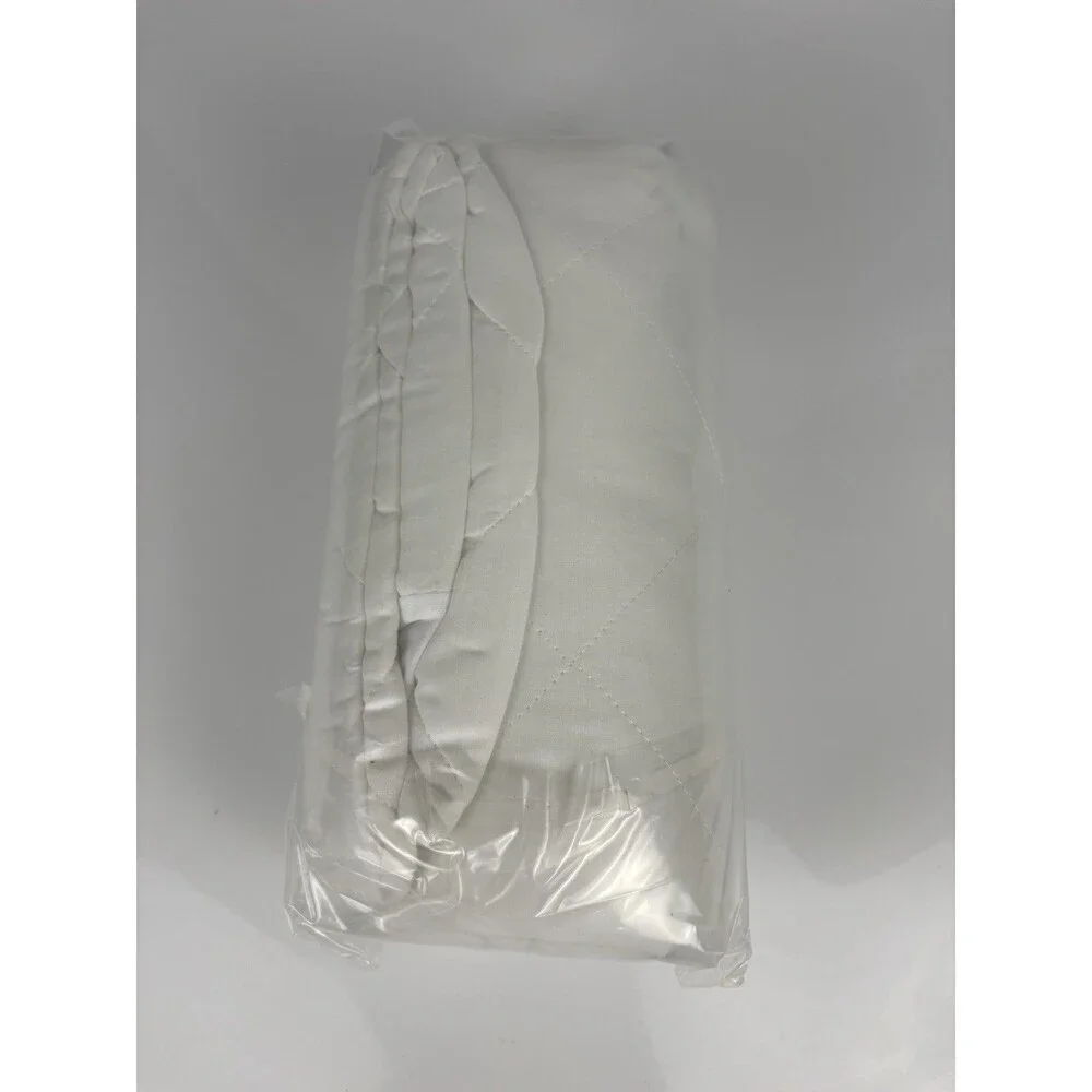 Amazon Basics Hypoallergenic Quilted Mattress Topper Pad - Full Size White